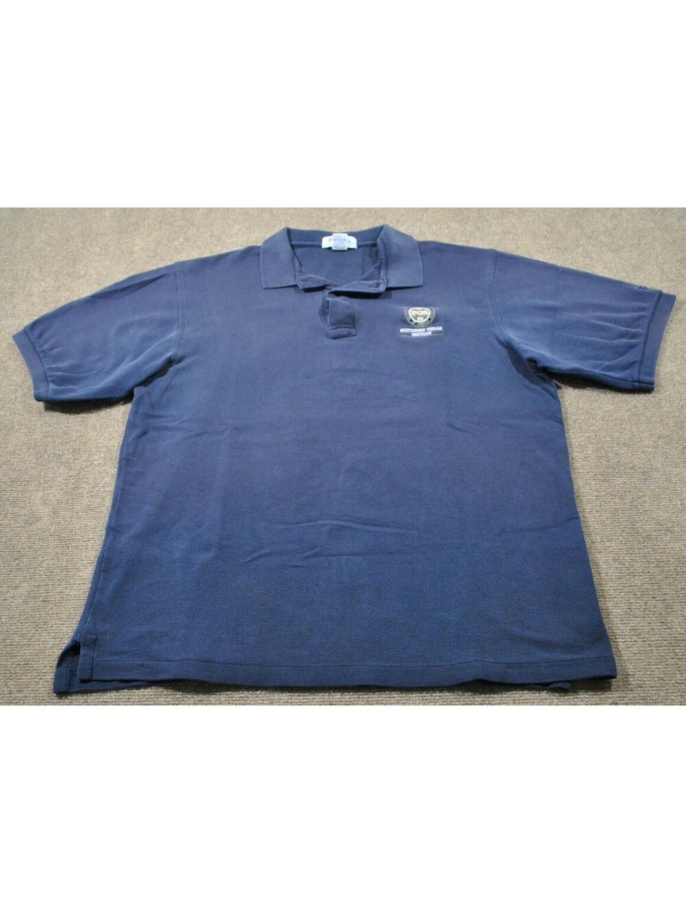 PGA Golf Tour Southern Texas Section Vintage Ping Made in USA Blue Polo Large